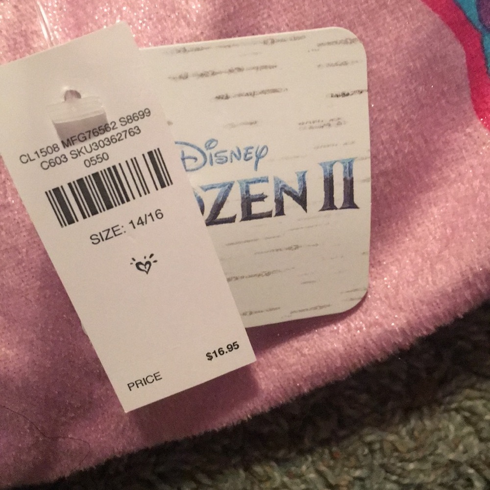 ❄️🎉🎉NWT JUSTICE FROZEN II SHIRT❄️ - Picture 2 of 3